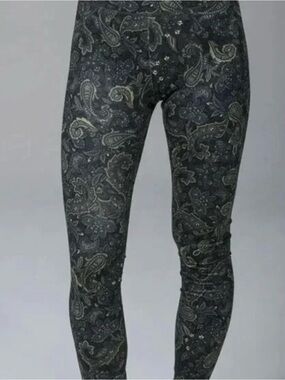 K-Deer Paisley Full Length Leggings size Medium